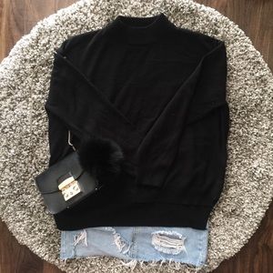 StyleNanda Turtle Neck Black Sweater